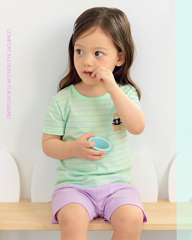 Bộ đồ ngắn cotton mịn bé gái U3230