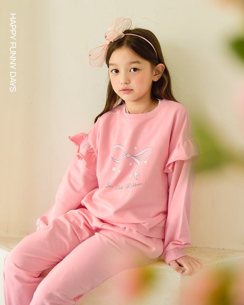 Bộ đồ dài dáng rộng cotton mịn bé gái U1284