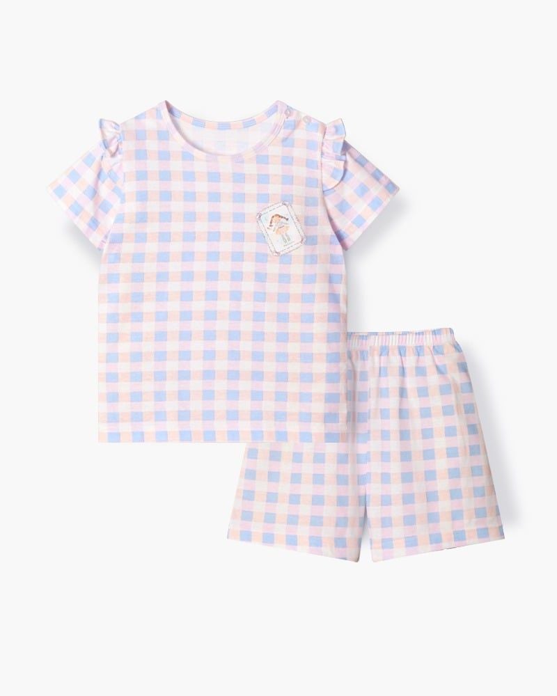 Bộ đồ ngắn cotton mịn bé gái U3229