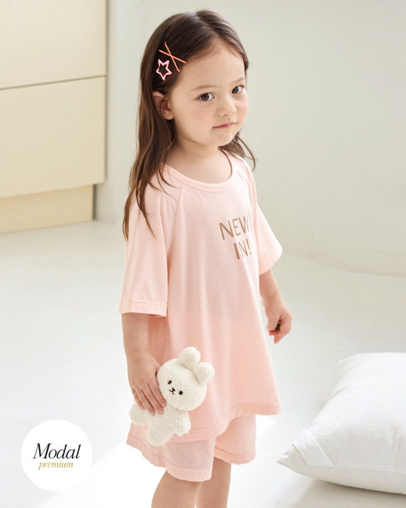 Bộ đồ ngắn mặc nhà vải Tencel Modal siêu mềm mát bé gái U3238