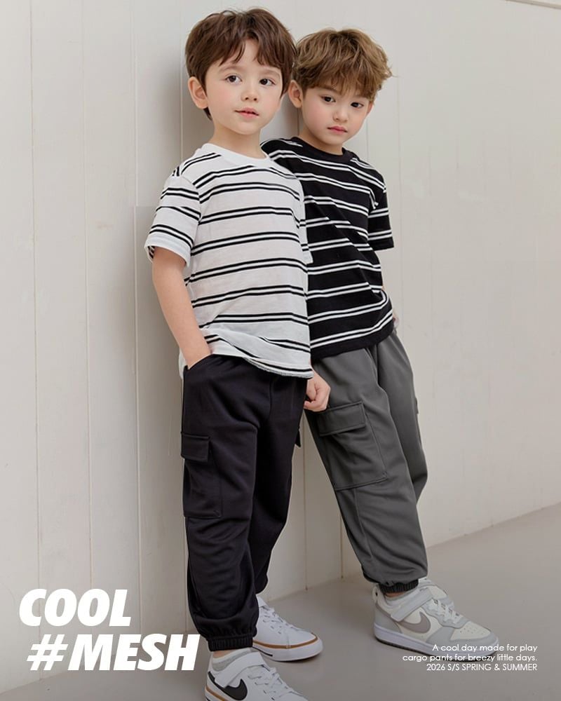 Quần cargo vải lưới thể thao Polyester Mesh siêu thoáng khí bé trai và bé gái U950N