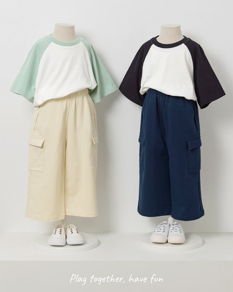 Quần cargo ống suông vải cotton spandex dày vừa U950S