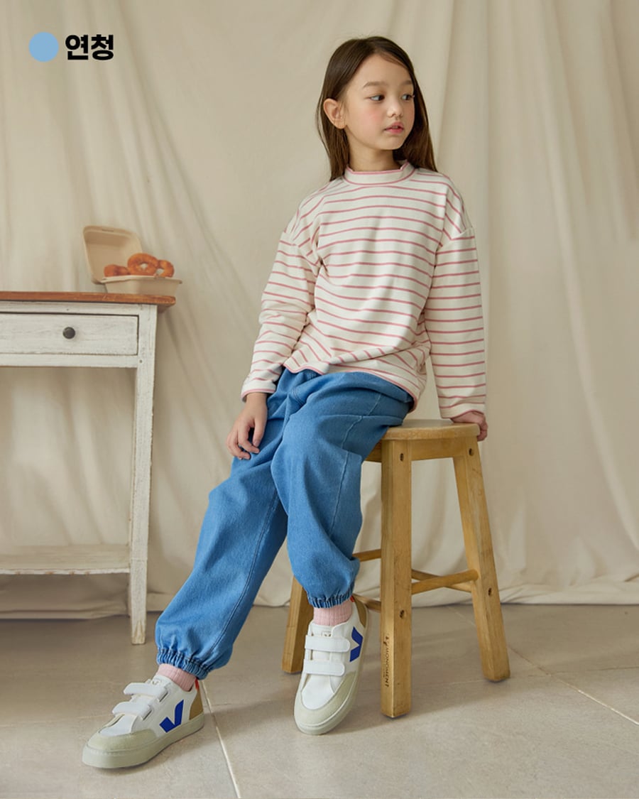 Áo thun dài tay cổ 3 phân vải nỉ cào bông ấm bé trai và bé gái U900G