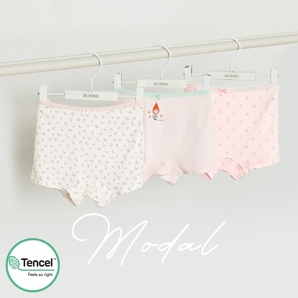 Set 3 quần chip đùi vải Tencel cho bé gái U6058