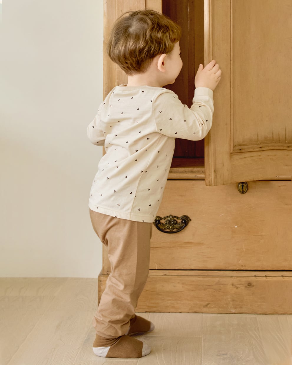 Bộ đồ dài dáng rộng cotton mịn bé trai và bé gái U1251