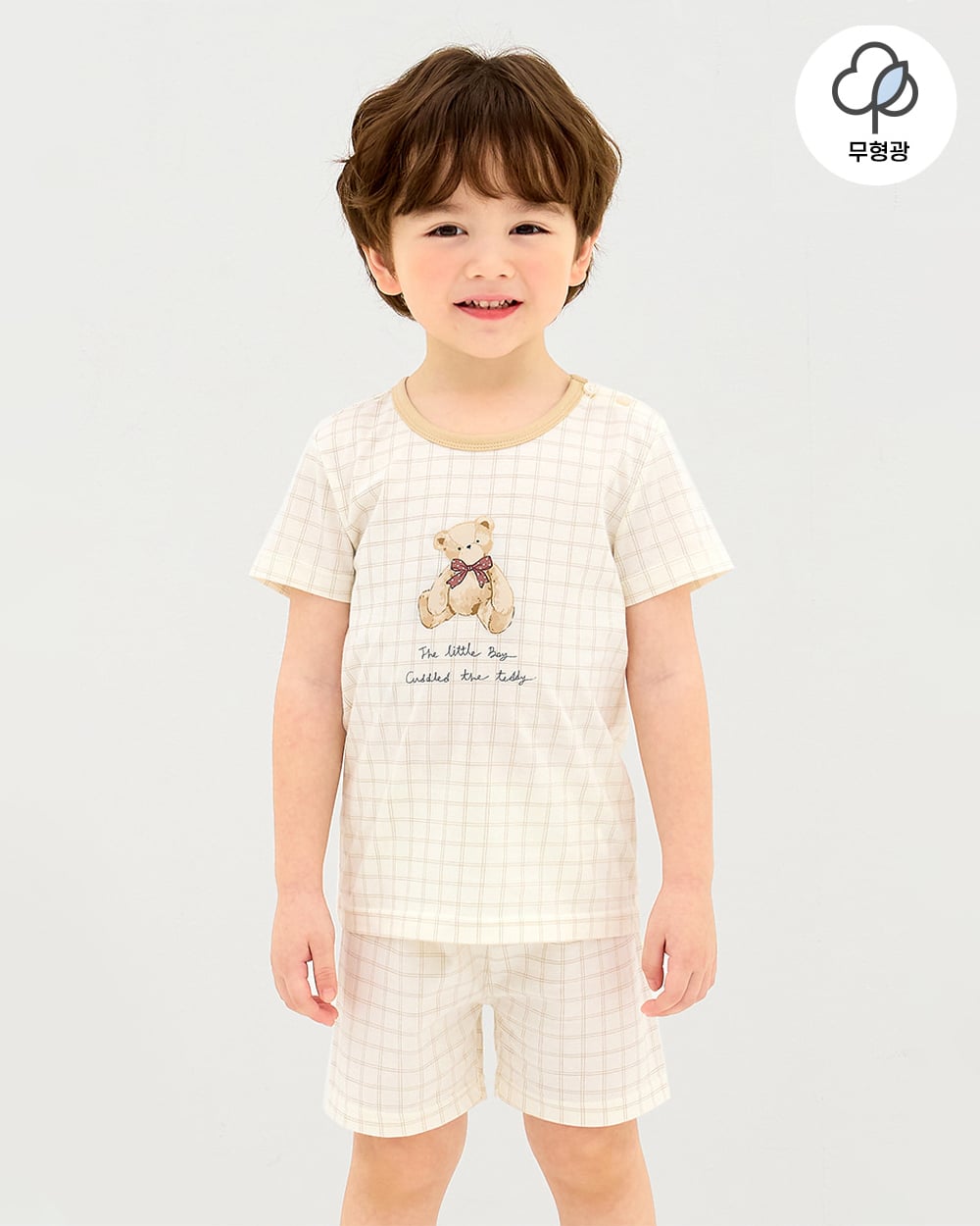 Bộ đồ ngắn cotton mịn bé trai và bé gái U3196