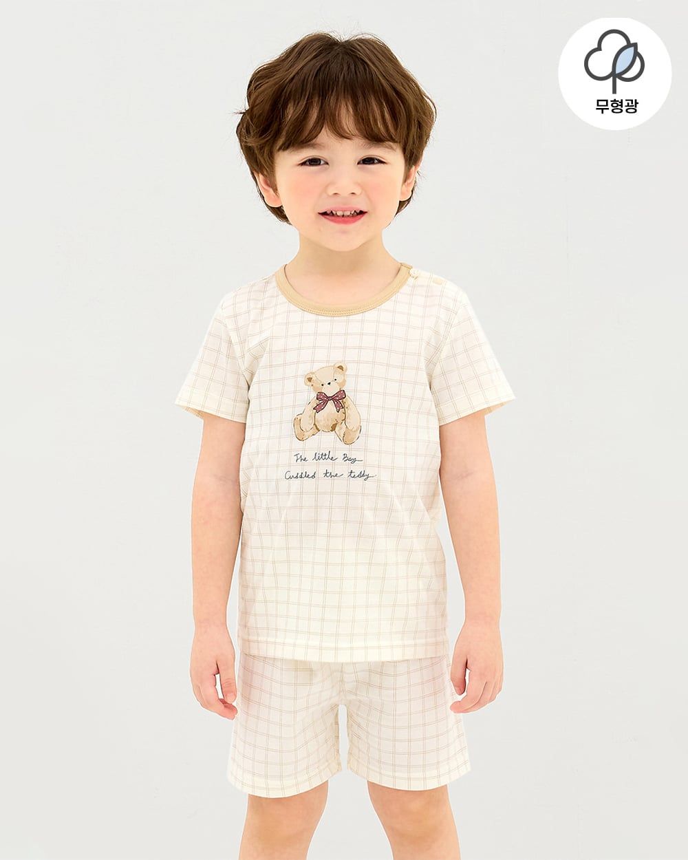 Bộ đồ ngắn cotton mịn bé trai và bé gái U3196