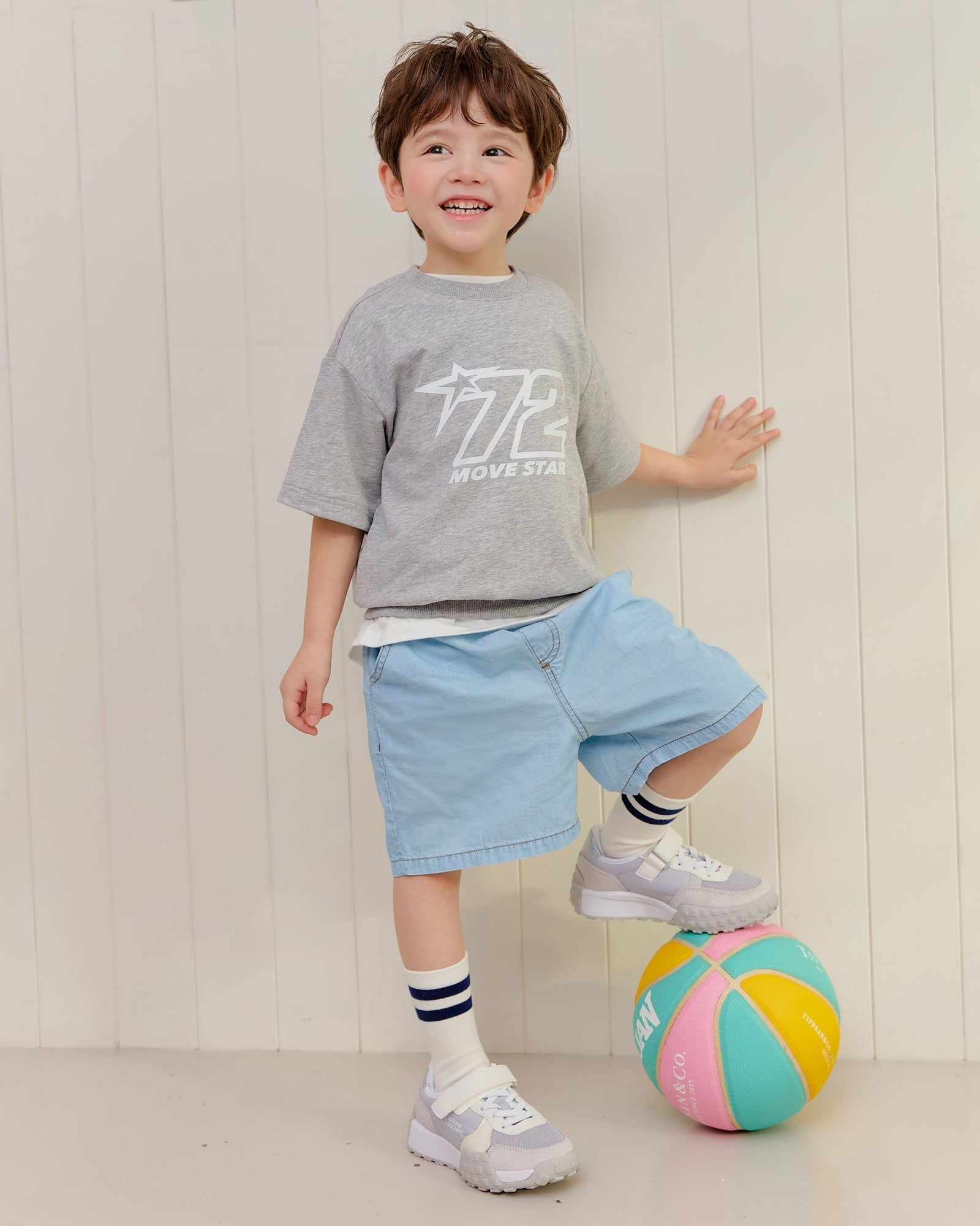 Quần short siêu nhẹ vải denim cotton mỏng mềm mại U950X