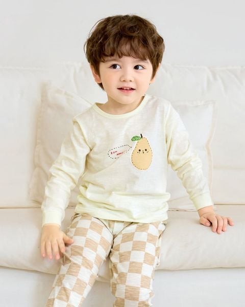 Bộ đồ dài cotton mịn bé trai và bé gái U1236