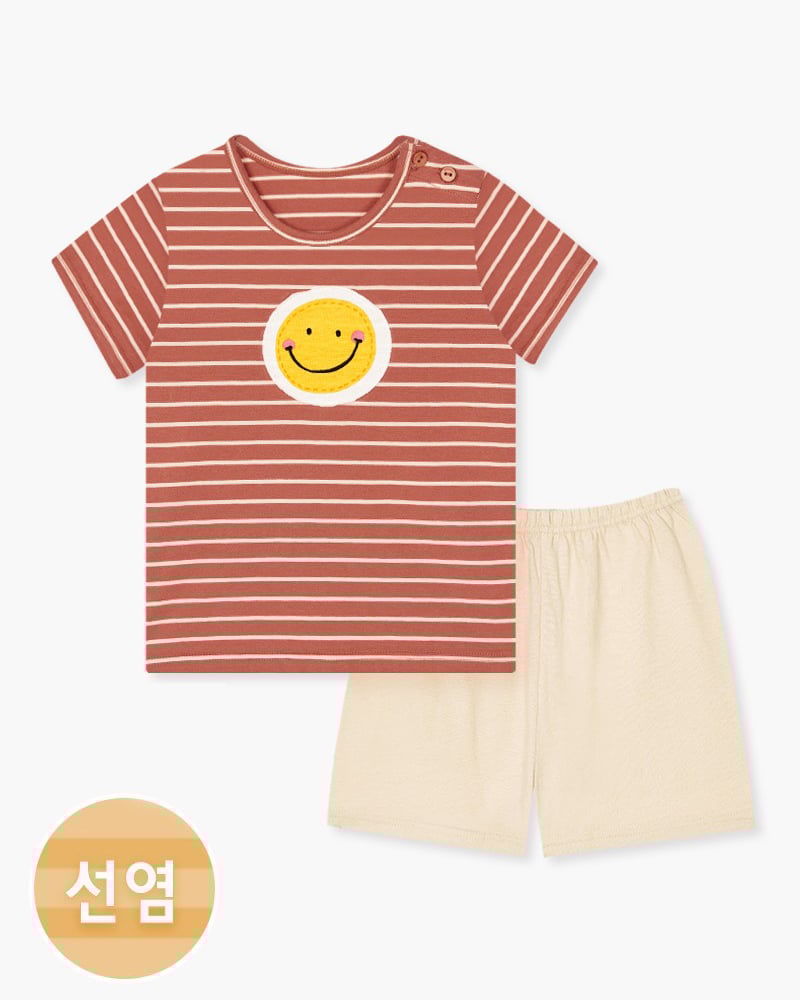 Bộ đồ ngắn cotton mịn bé trai và bé gái U3122