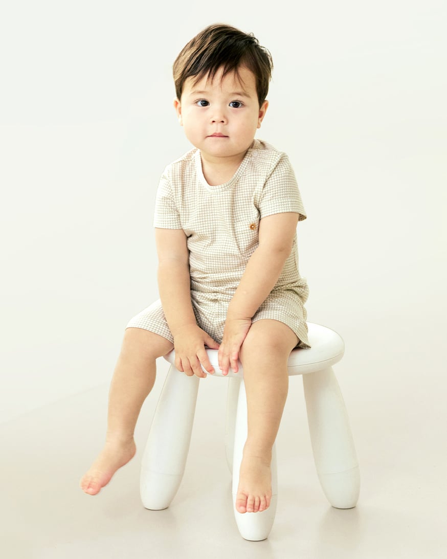 Bộ đồ ngắn cotton mịn bé gái và bé trai U3220