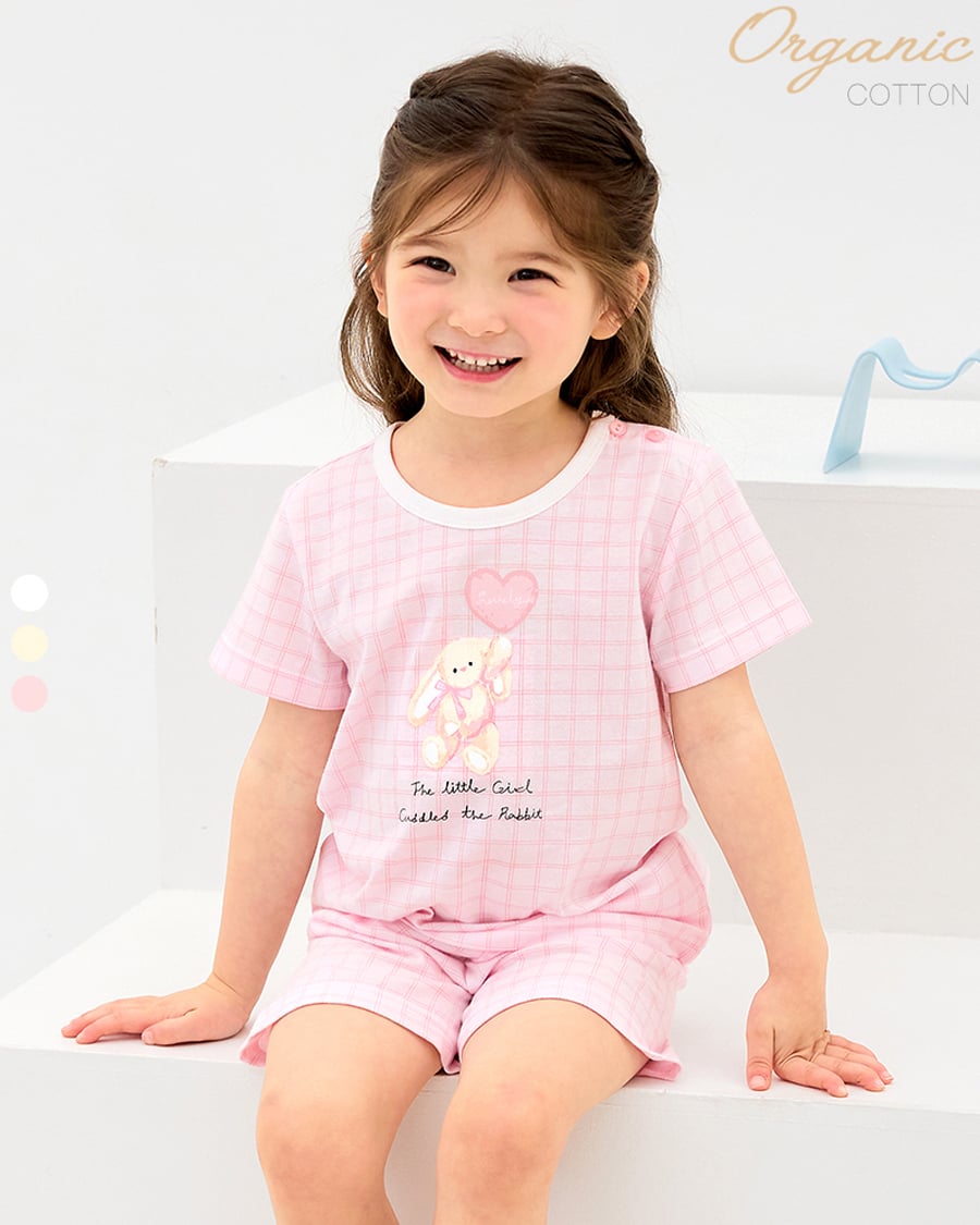 Bộ đồ ngắn cotton mịn bé gái U3197