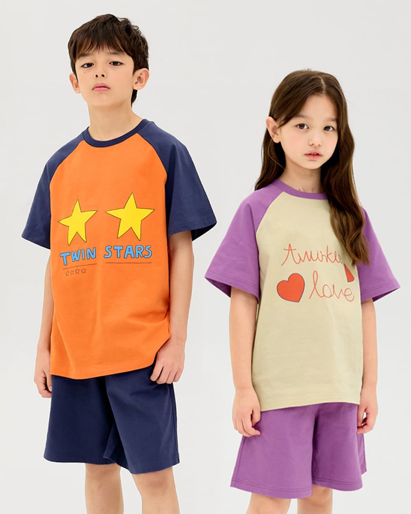 Bộ đồ ngắn cotton mịn bé trai U3190