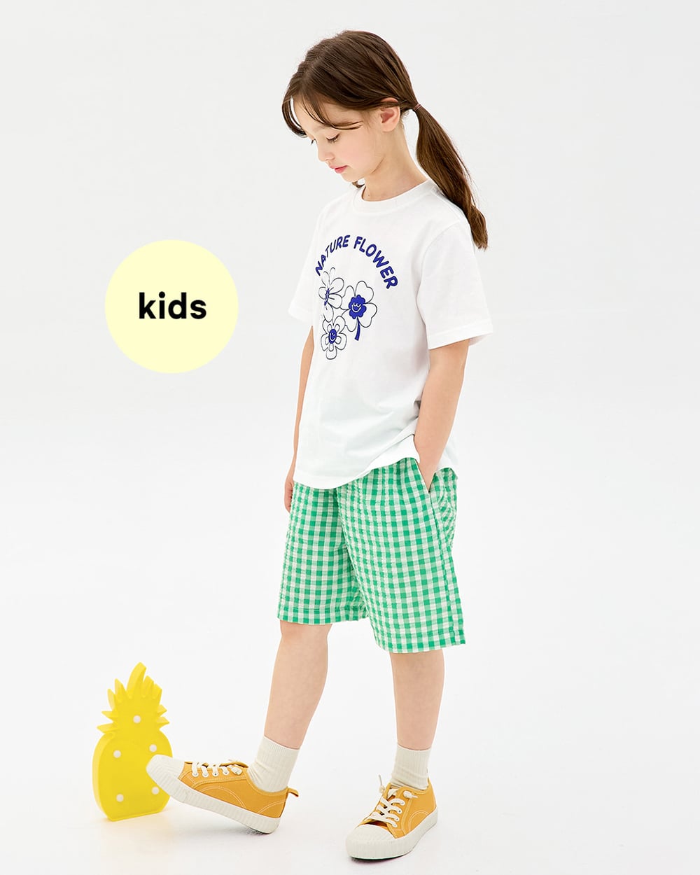 Bộ đồ ngắn cotton mịn bé gái U3214