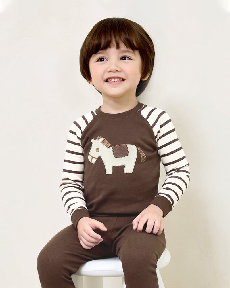 Bộ đồ dài dáng ôm cotton mịn bé trai và bé gái U1215