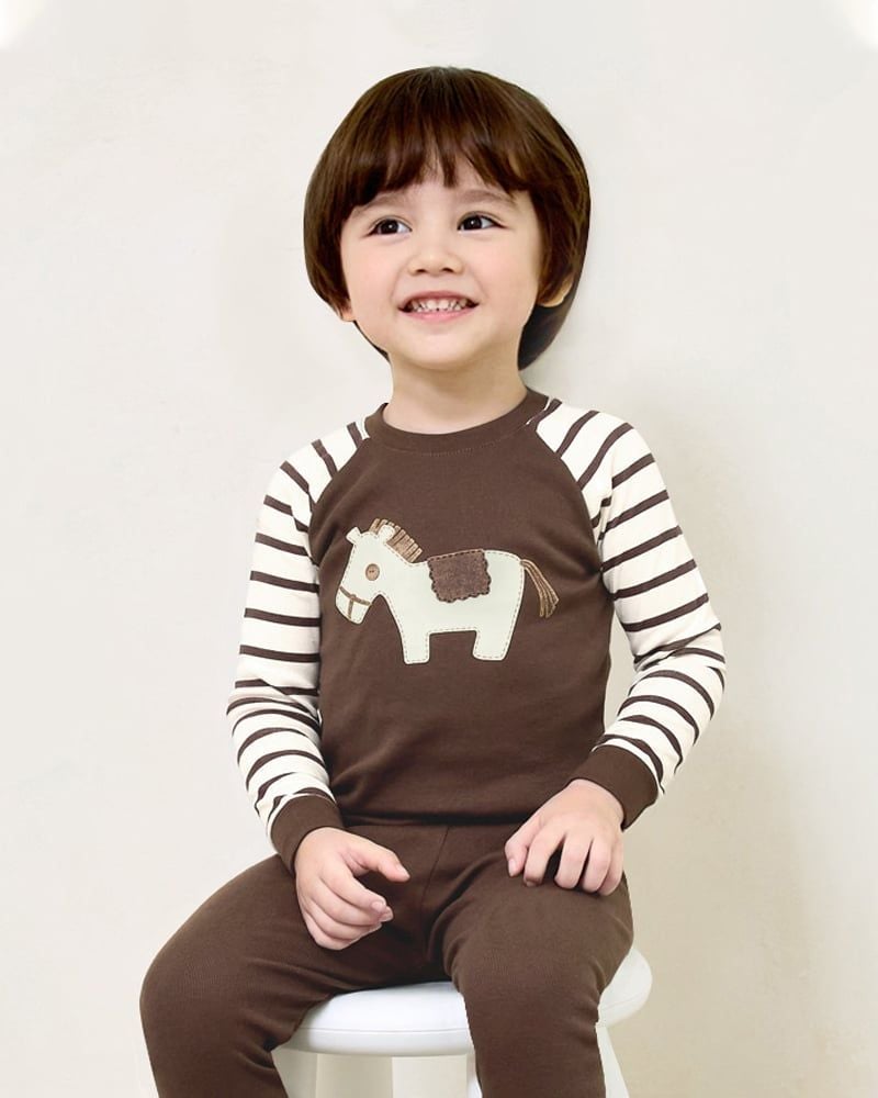 Bộ đồ dài dáng ôm cotton mịn bé trai và bé gái U1215