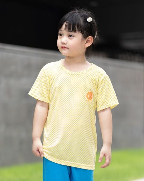 Bộ đồ ngắn Cool Feel mịn mỏng mát bé trai và bé gái U3166