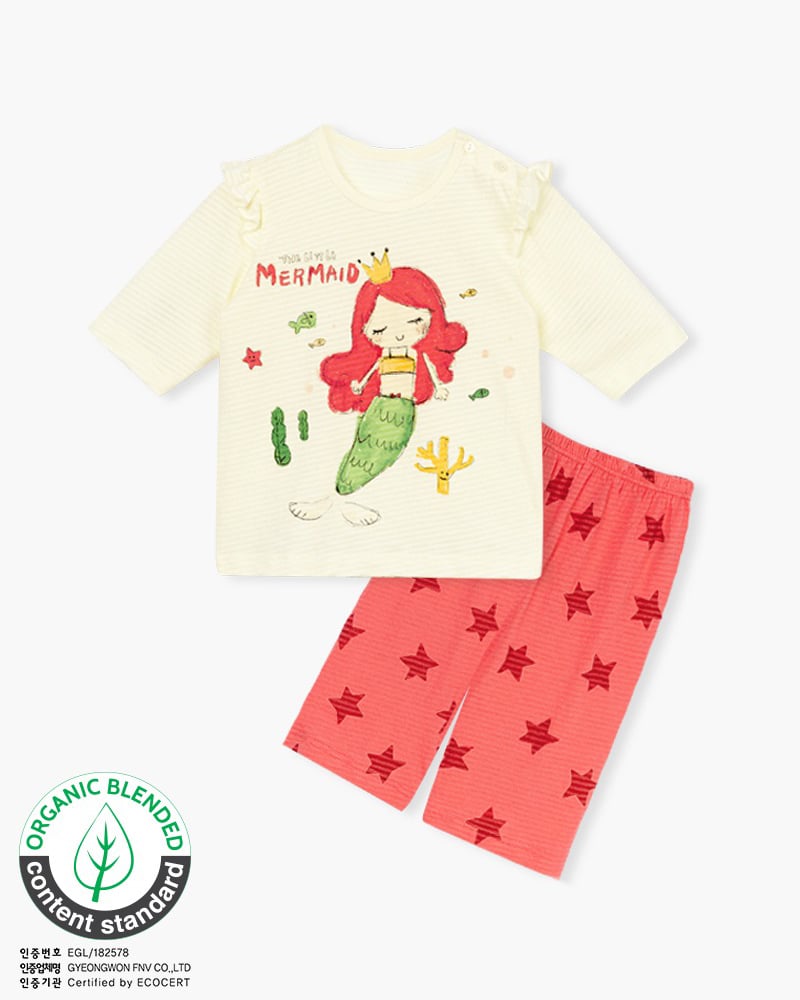 Bộ đồ lửng cotton giấy bé gái U2063