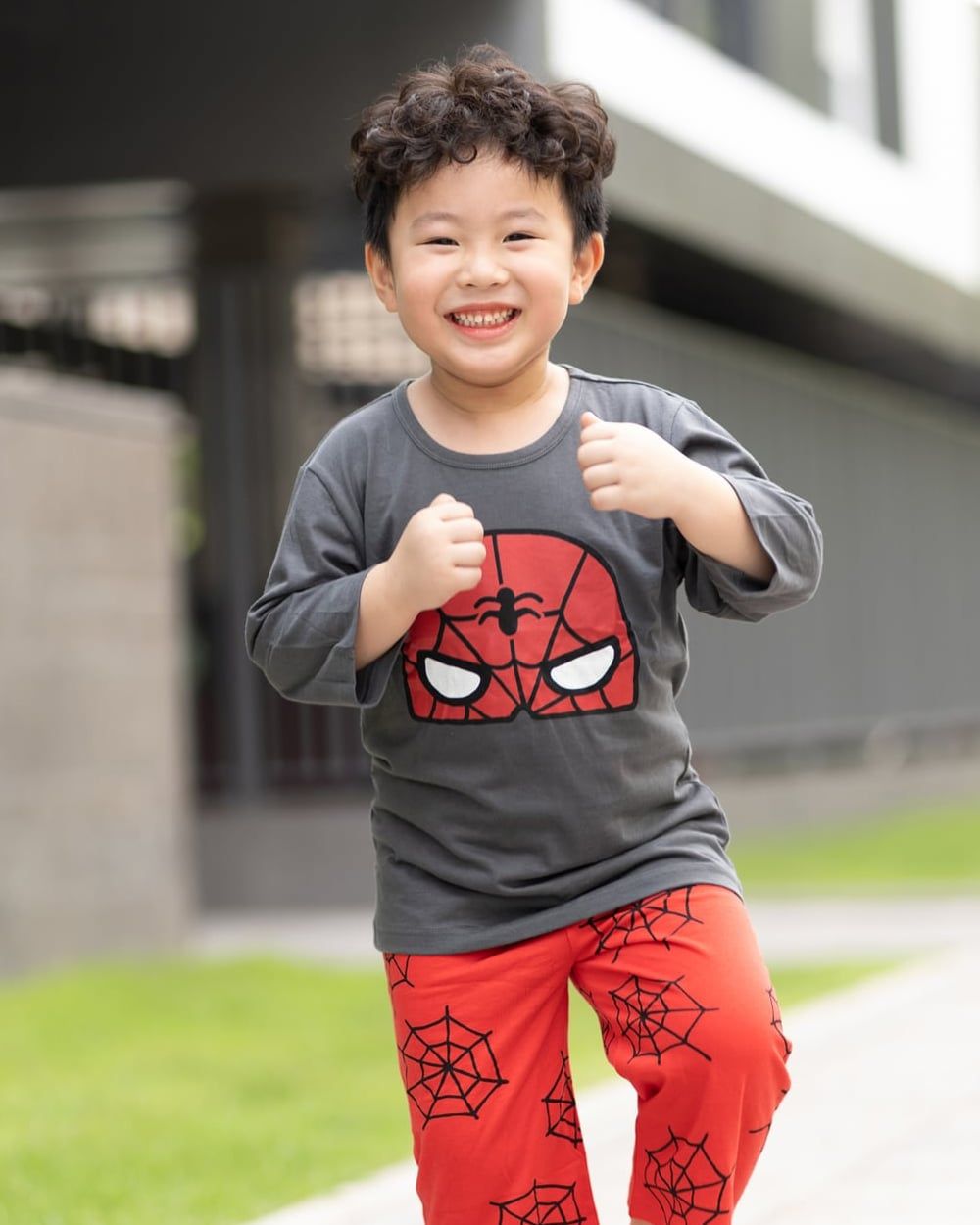 Bộ đồ lửng cotton mịn bé trai U2120