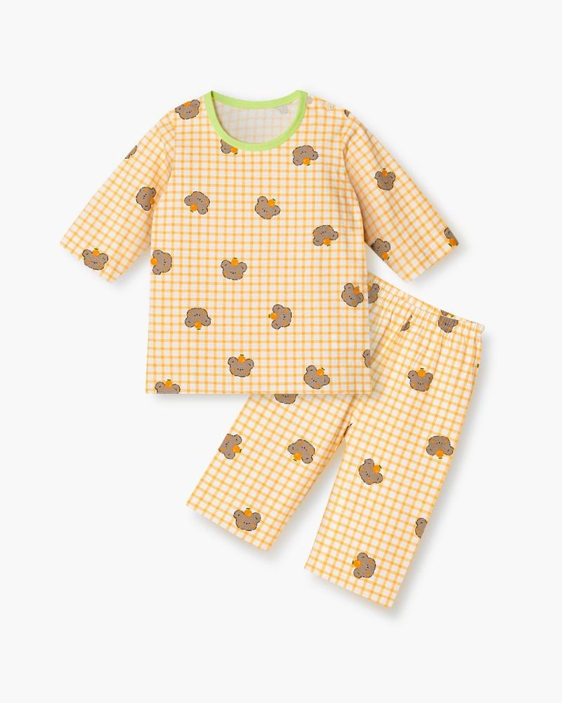 Bộ đồ lửng cotton mịn bé gái U2154