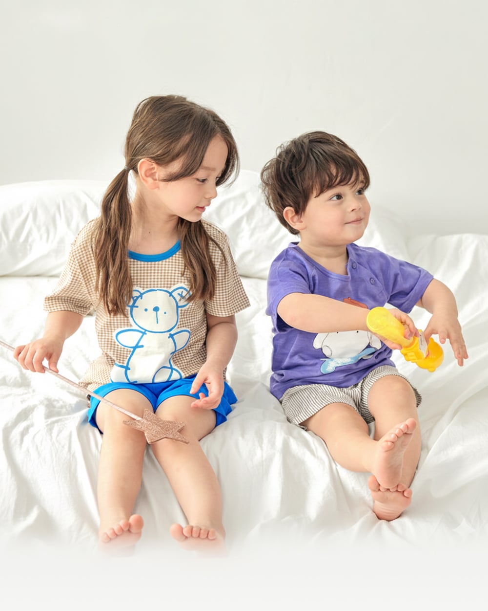 Bộ đồ ngắn cotton mịn bé trai U3107