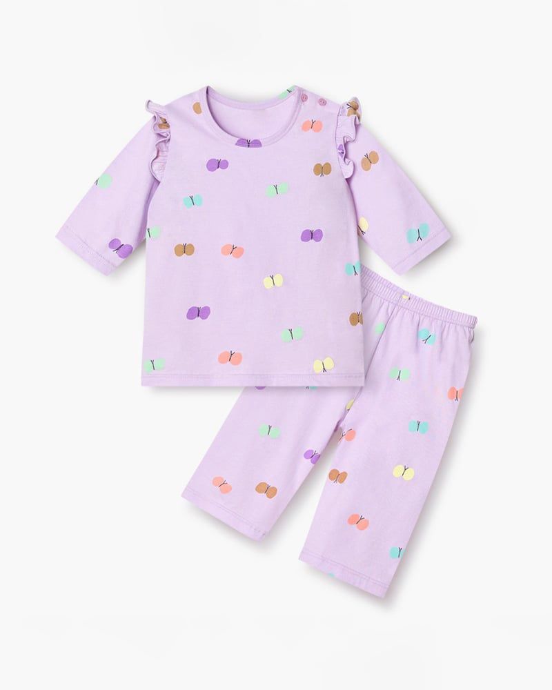 Bộ đồ lửng cotton mịn bé gái U2156