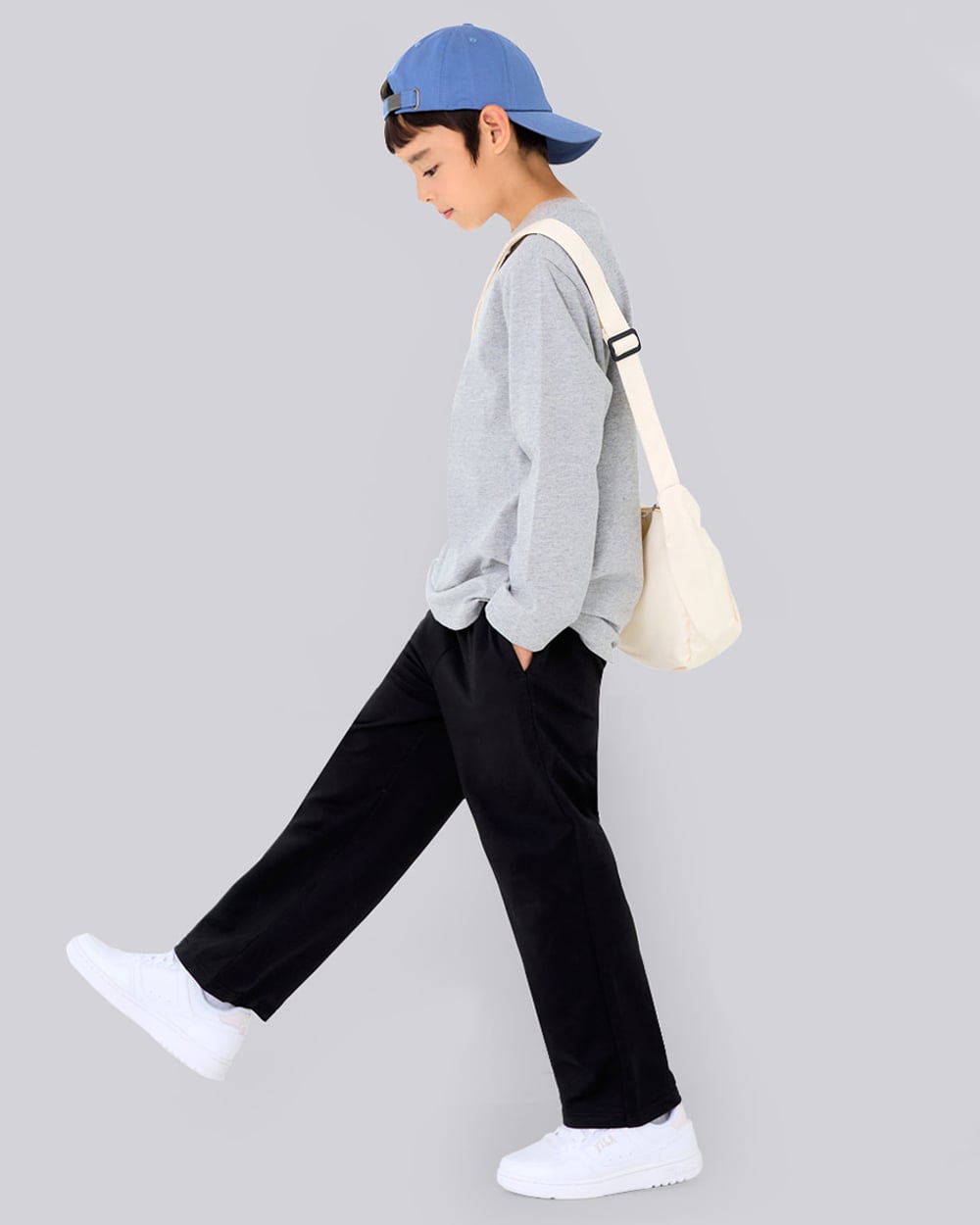 Quần dài dáng suông thu đông cotton spandex bé trai và bé gái U950D