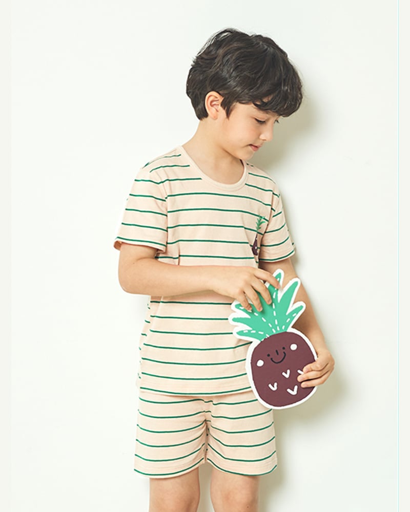 Bộ đồ ngắn cotton mịn bé trai U3009
