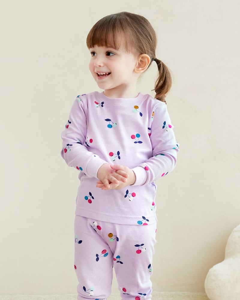 Bộ đồ dài dáng ôm cotton mịn bé gái U1213