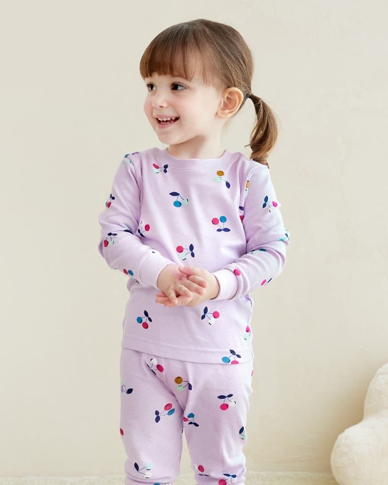 Bộ đồ dài dáng ôm cotton mịn bé gái U1213