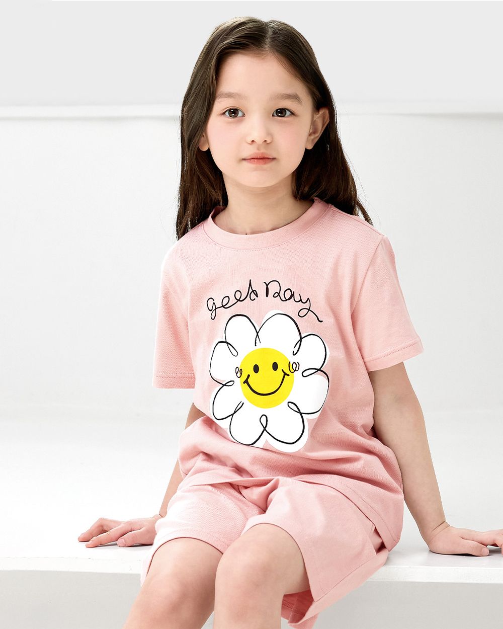 Bộ đồ ngắn cotton mịn bé gái U3131
