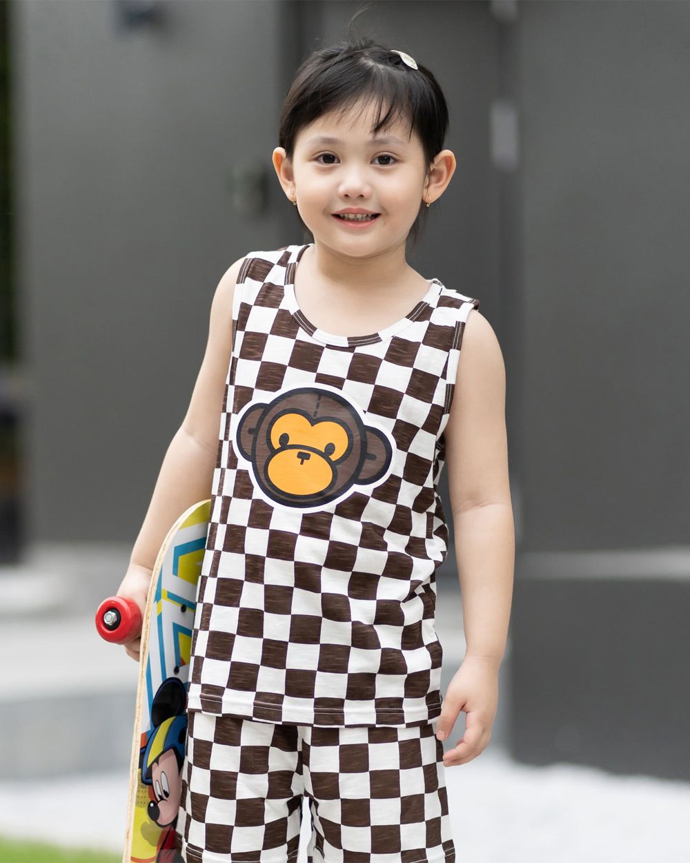 Bộ đồ ba lỗ cotton mịn bé trai và bé gái U4075