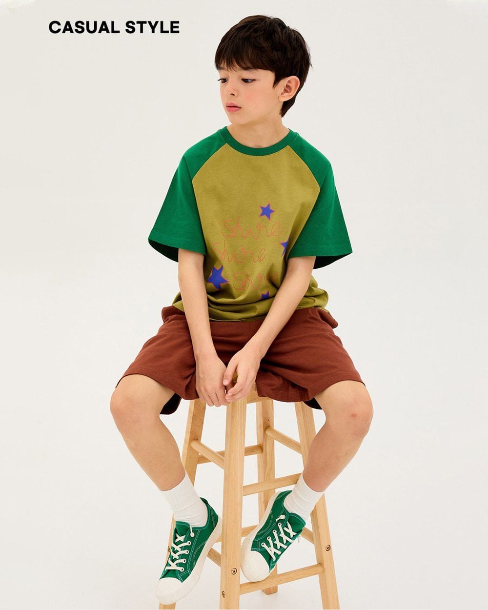 Bộ đồ ngắn cotton mịn bé trai và bé gái U3188