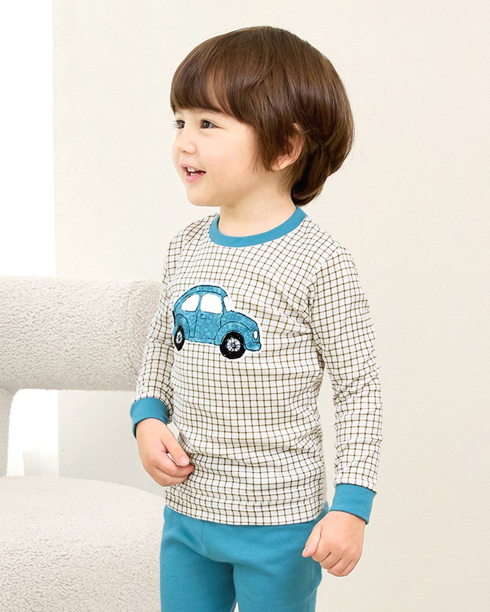 Bộ đồ dài dáng ôm cotton mịn bé trai U1196