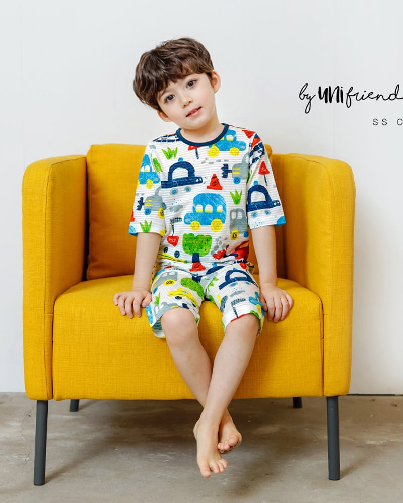 Bộ đồ lửng cotton giấy bé trai U2145