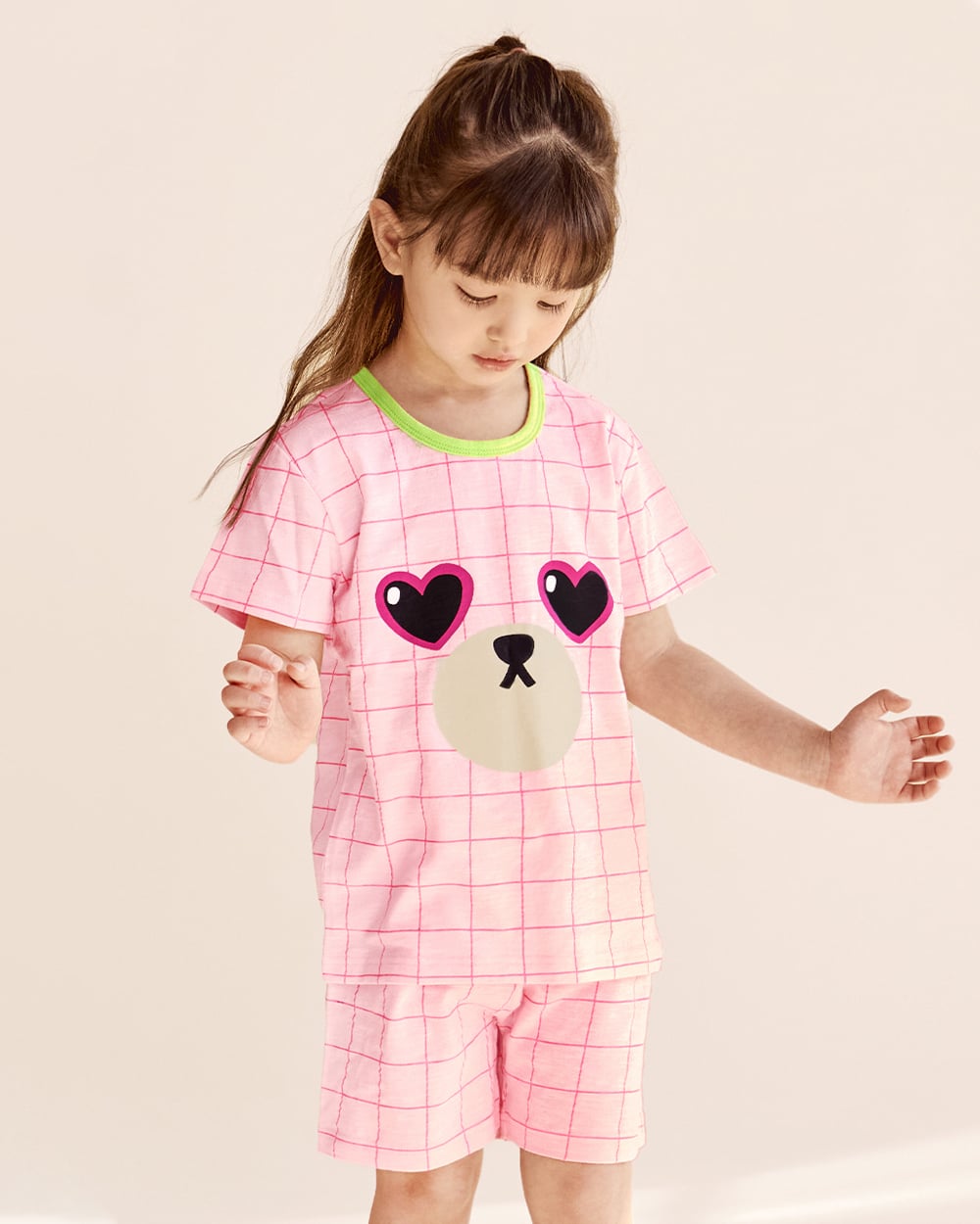 Bộ đồ ngắn cotton mịn bé gái U3053