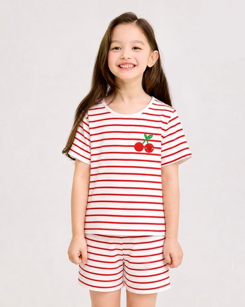 Bộ đồ ngắn cotton mịn bé gái U3008