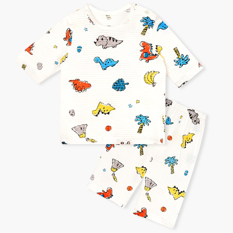 [Lẻ size] Bộ đồ lửng cotton cho bé trai và bé gái lẻ size U8003