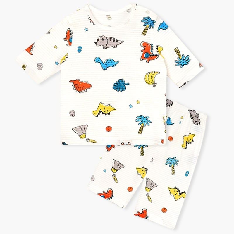 [Lẻ size] Bộ đồ lửng cotton cho bé trai và bé gái lẻ size U8003