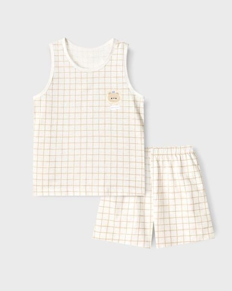 Bộ đồ ba lỗ cotton mịn bé trai và bé gái U4096