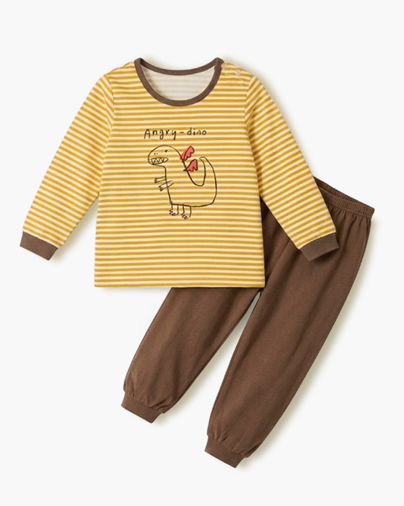 Bộ đồ dài dáng rộng cotton mịn bé trai và bé gái U1322
