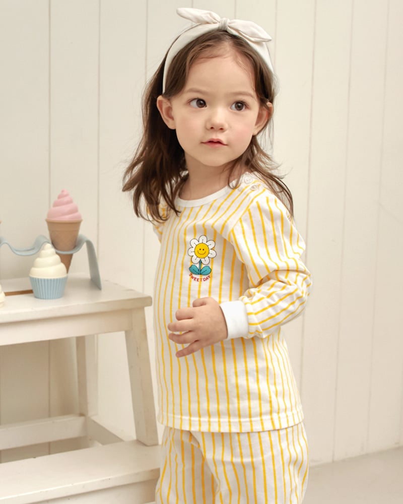 Bộ đồ dài cotton mịn dáng rộng bé gái U1307