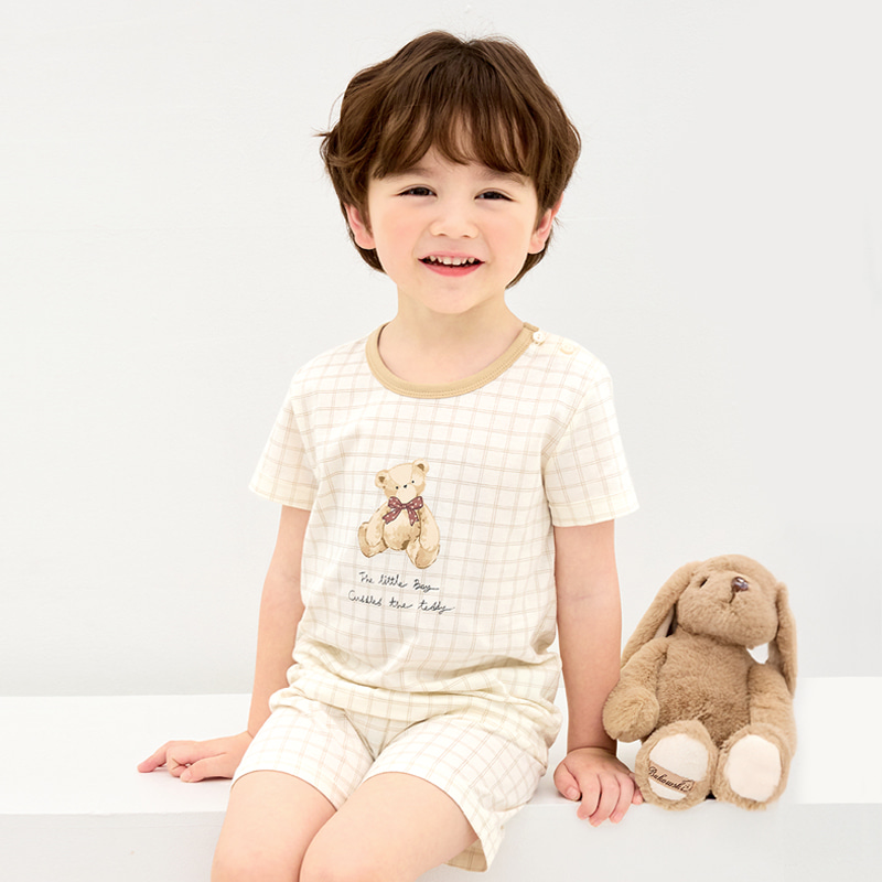 [Lẻ size] Bộ đồ ngắn cotton cho bé trai và bé gái lẻ size U8002