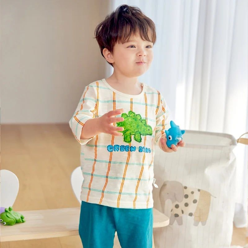 [Lẻ size] Bộ đồ lửng cotton cho bé trai và bé gái lẻ size U8003