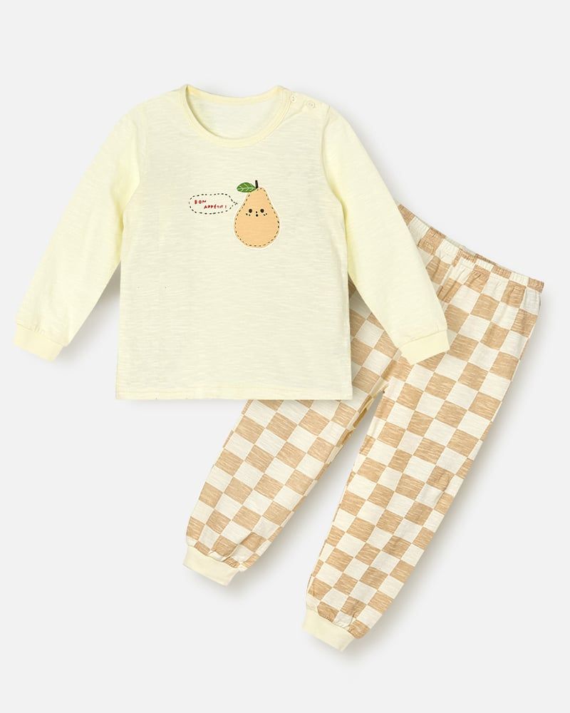 Bộ đồ dài cotton mịn bé trai và bé gái U1236