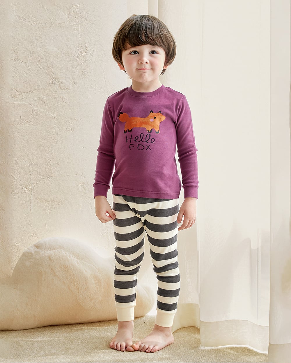 Bộ đồ dài dáng ôm cotton mịn bé trai và bé gái U1204