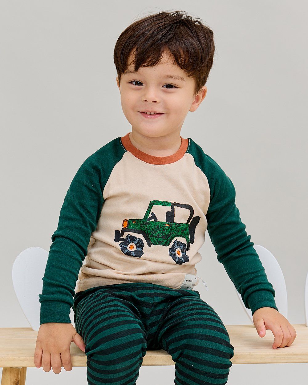 Bộ đồ dài dáng ôm cotton mịn bé trai U1147