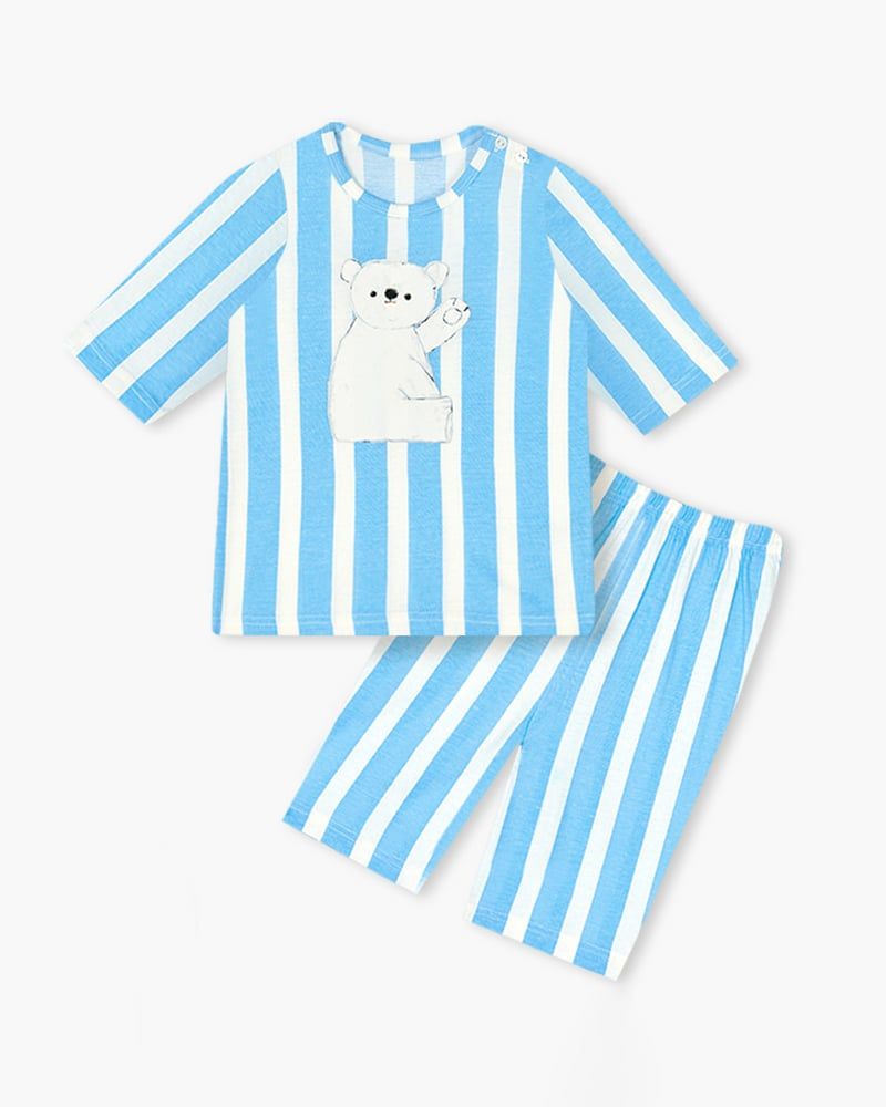 Bộ đồ lửng cotton mịn bé trai và bé gái U2159