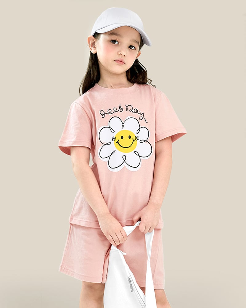 Bộ đồ ngắn cotton mịn bé gái U3131