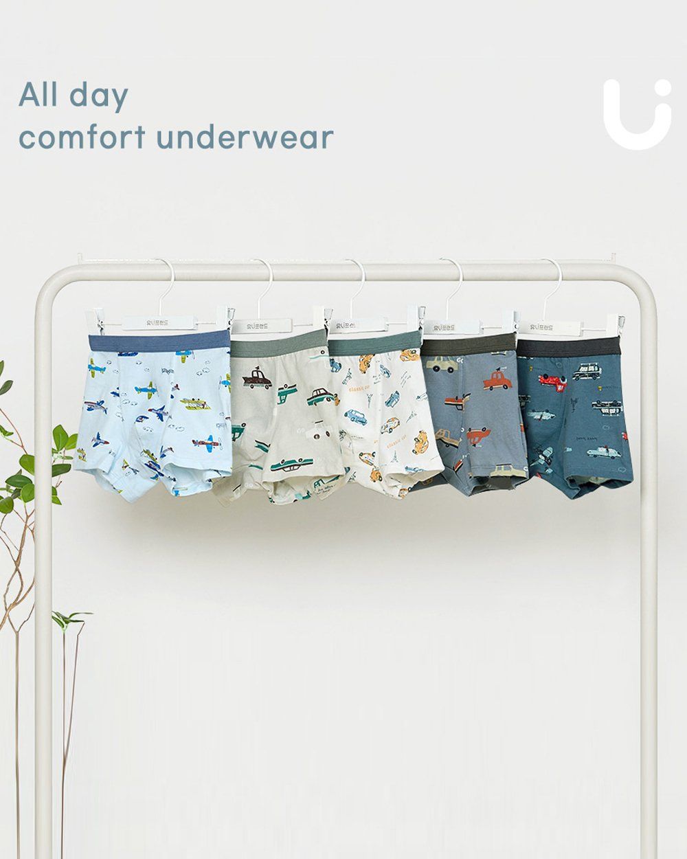 Set 5 quần chip đùi bé trai U6049